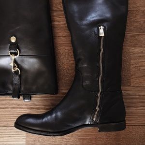 Coach Genuine Black Leather Boots 👢